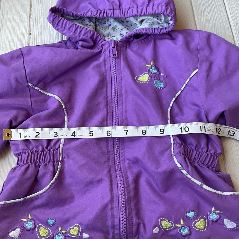 Okie Dokie Purple Light Jacket Girls Size 24 Months - Picture 5 of 10